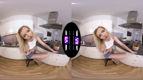 Salad vr, vegetable vr, girl masturbating vr