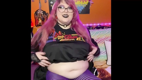 Fat girl, big ass, gothic