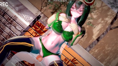 Tsuyu Asui de My Hero Academia s'amuse avec un cosplay sexy d'anime