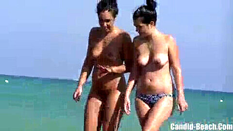 Topless beach, nude beach, strand