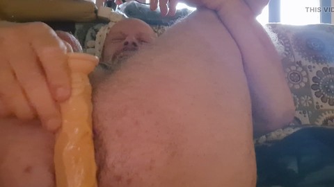 Normal body, anal dildo play on cam