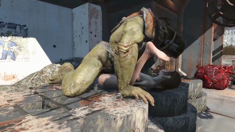 Fête des super mutants dans Fallout Four