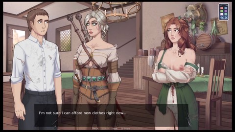 Rêve érotique #04 - La superbe blonde Ciri de The Witcher dans un conte sensuel animé