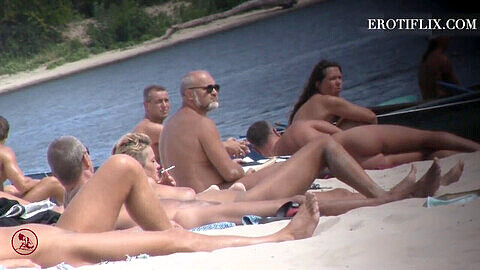 Nude beach, spanner, teen nudist