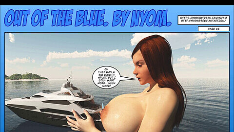 Delusions of grandeur nyom, blue, giantess cartoon new nyom