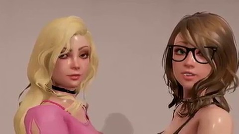 ¡Dos chicas se divierten con una chica Futa!