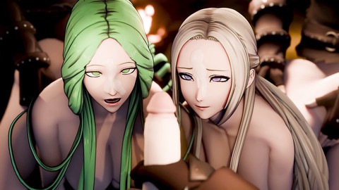 Hentai rumano animado en 3D con escenas de gangbang salvajes y acción oral intensa