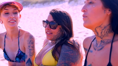 Ebony fisting, beach brazil, tattooed vagina