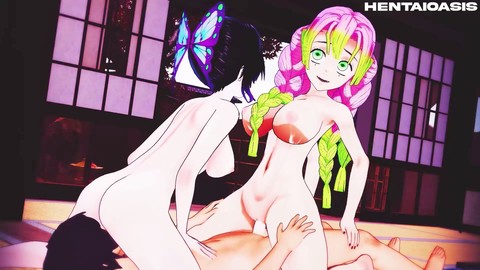 Demon slayer mitsuri, mitsuri hentai, shinobu