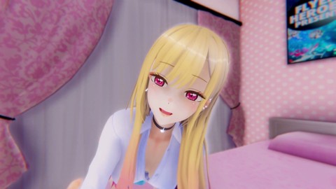 Marin Kitagawa devient l'ultime chérie de cosplay anime dans Sono Bisque Female 3D HENTAI ShortClips1