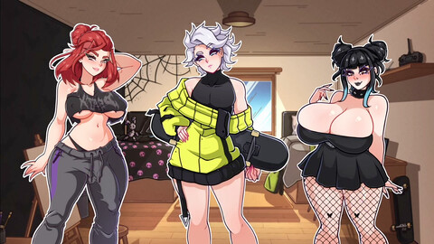 双性人成人动漫, 卡通色情, 大屁股人妻